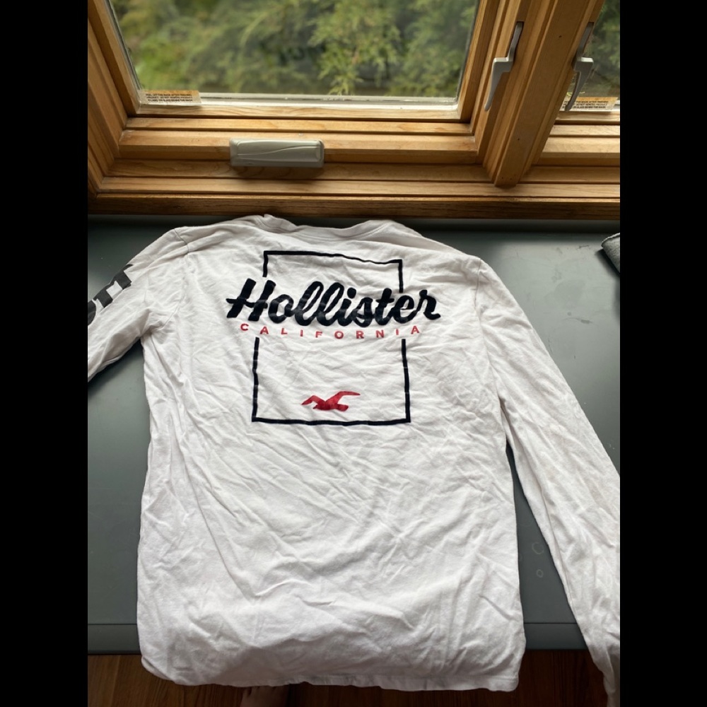 Hollister white long sleeve